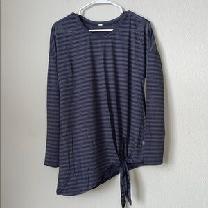 Lululemon Tie Your Practice Long Sleeve *Stripe